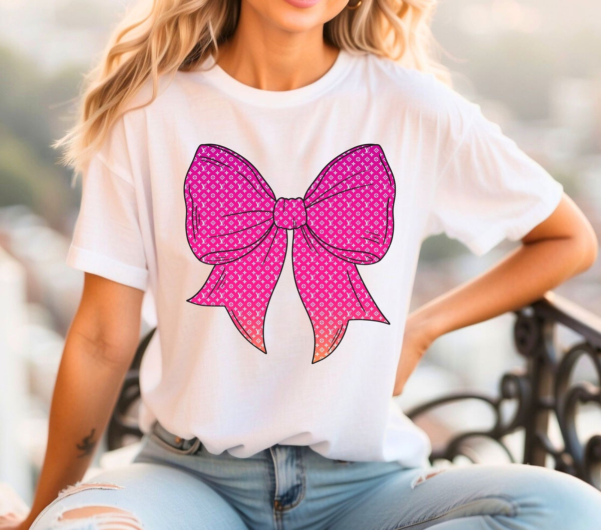 Designer Bow DTF Transfers 3 Colors