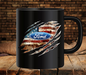 Mustang claw flag UV DTF Decals