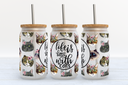 Life is better with cats UV DTF Libbey wrap