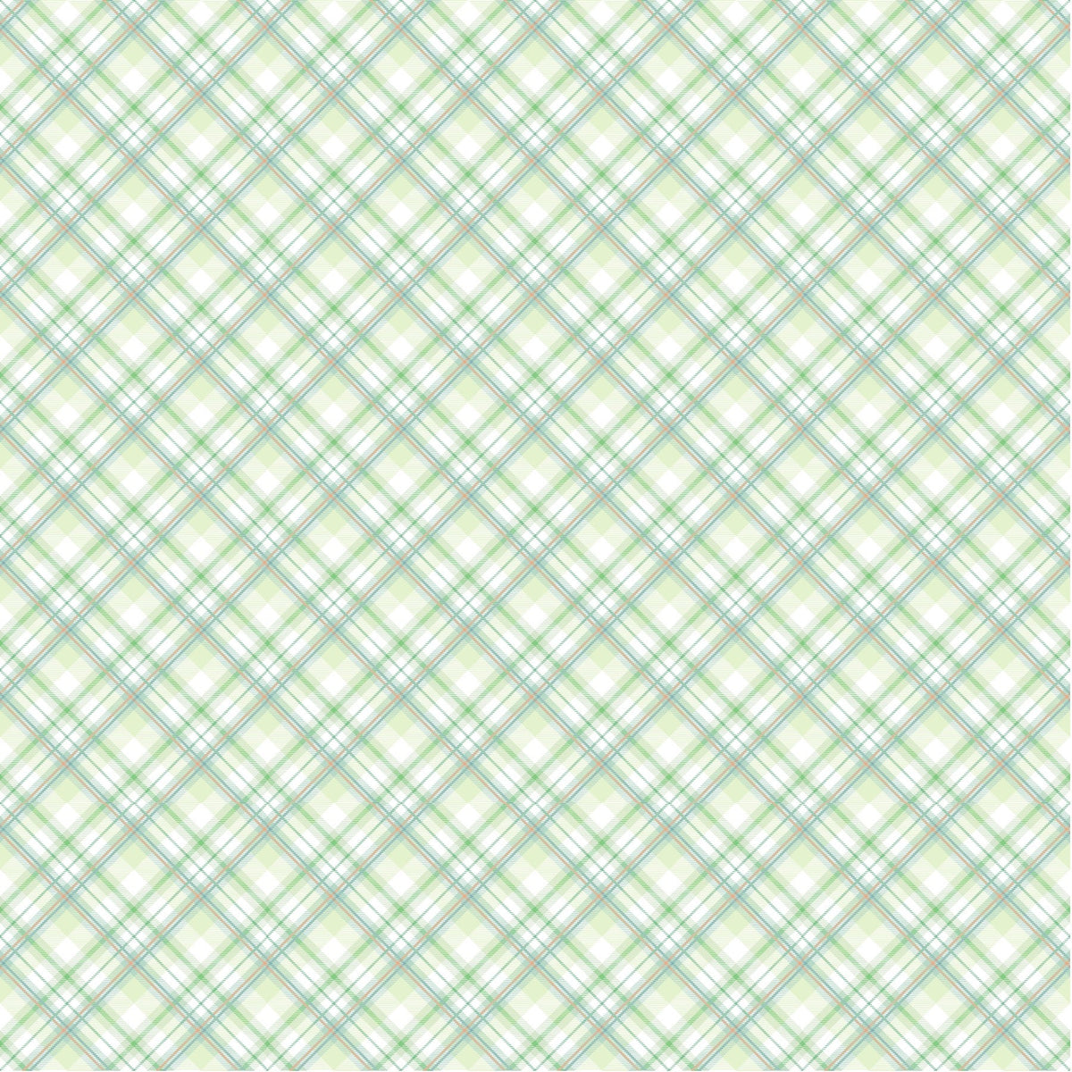 Green Plaid - Adhesive Vinyl