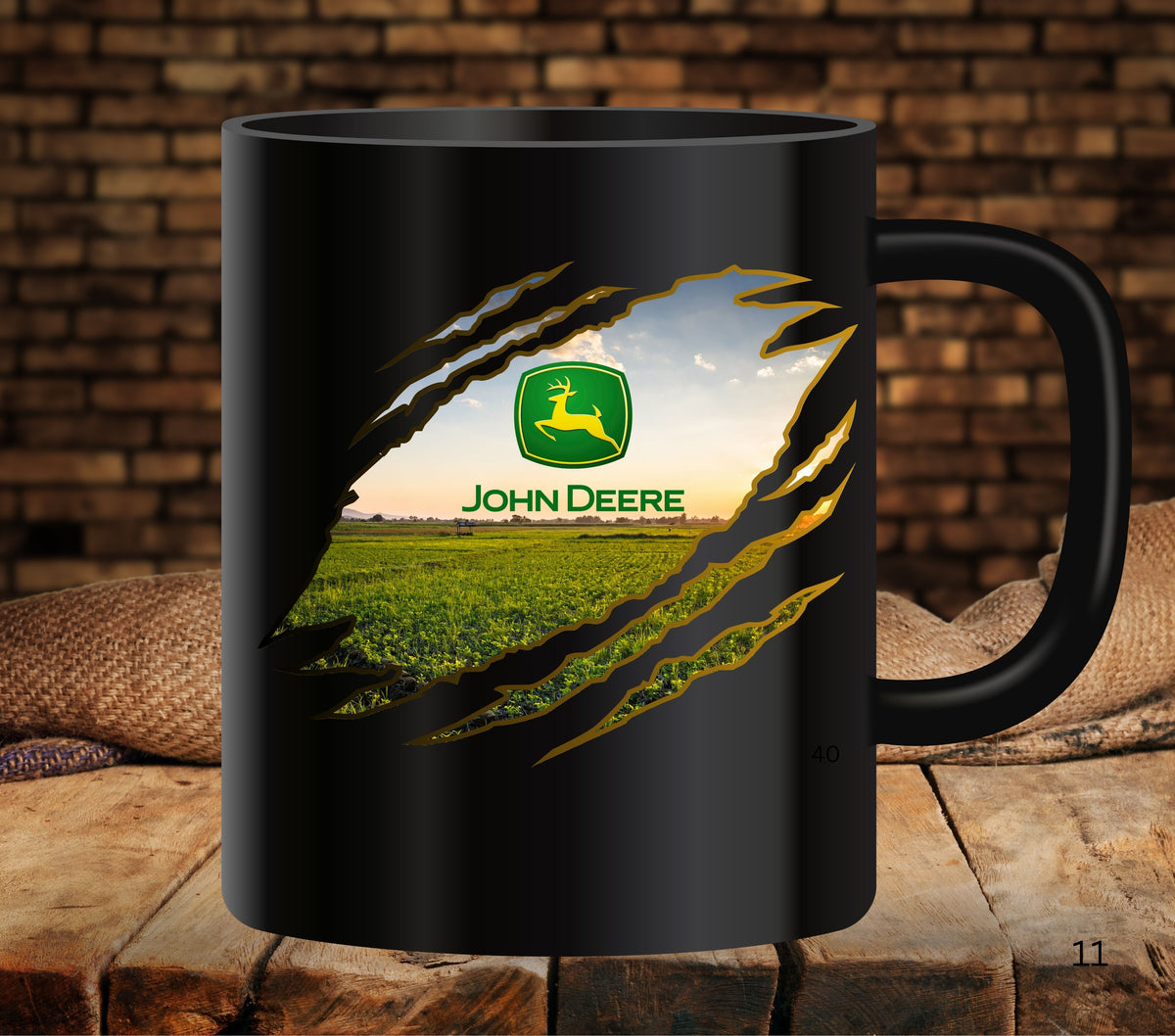 John Deere Claw UV DTF Decals