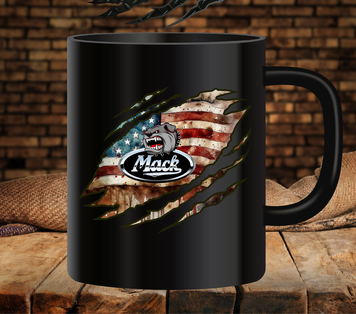Mack Flag Claw UV DTF Decals
