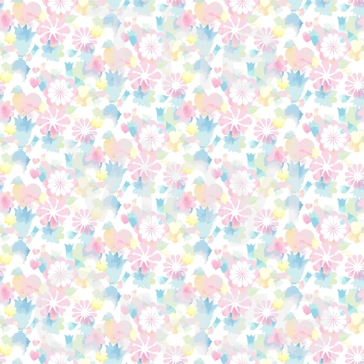 Easter Flowers Adhesive Vinyl