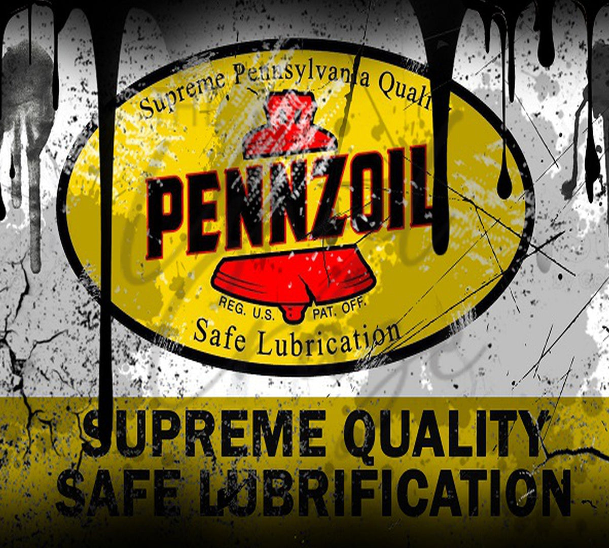 Pennzoil 20oz Skinny Adhesive Vinyl Wrap