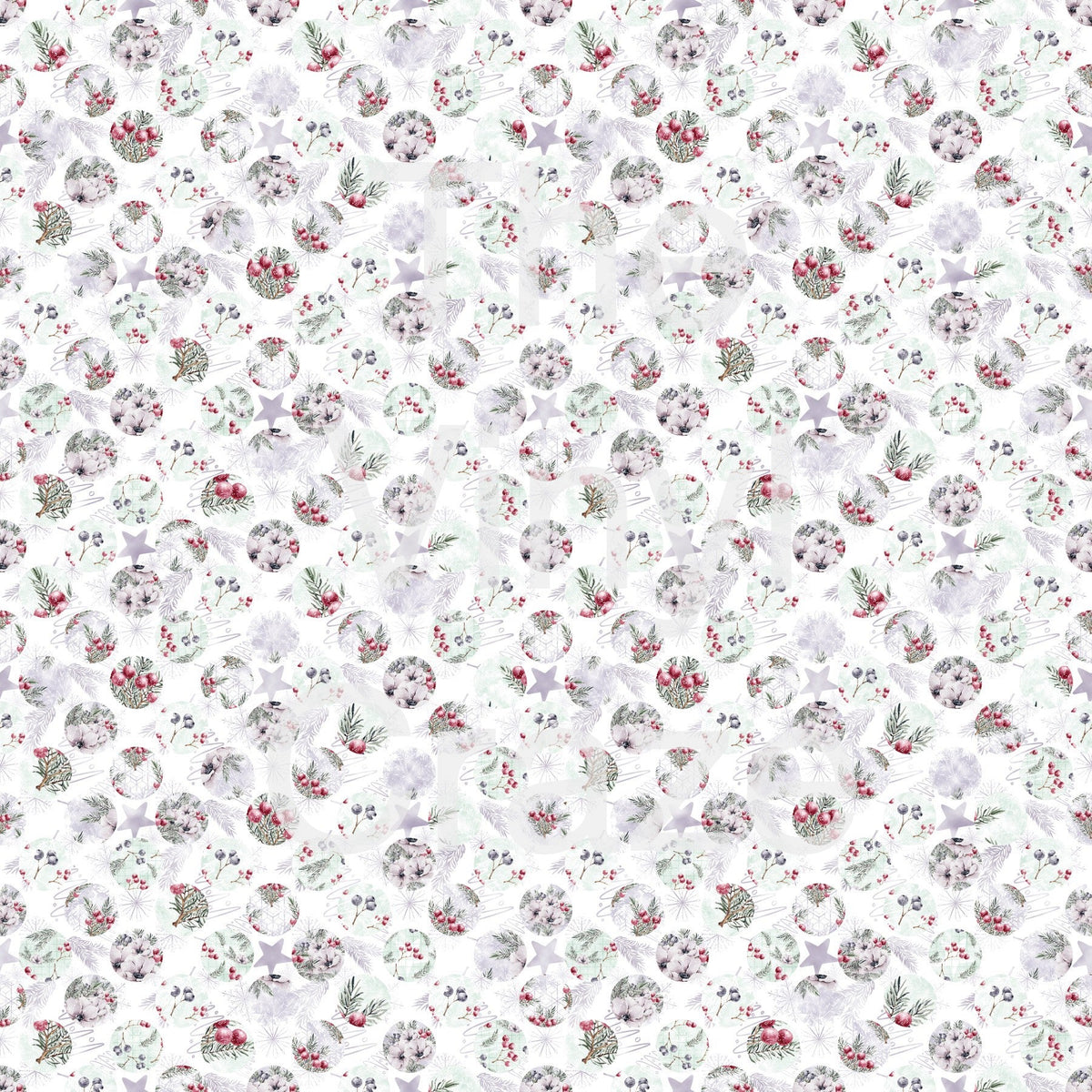 Flower And Berry Ornaments