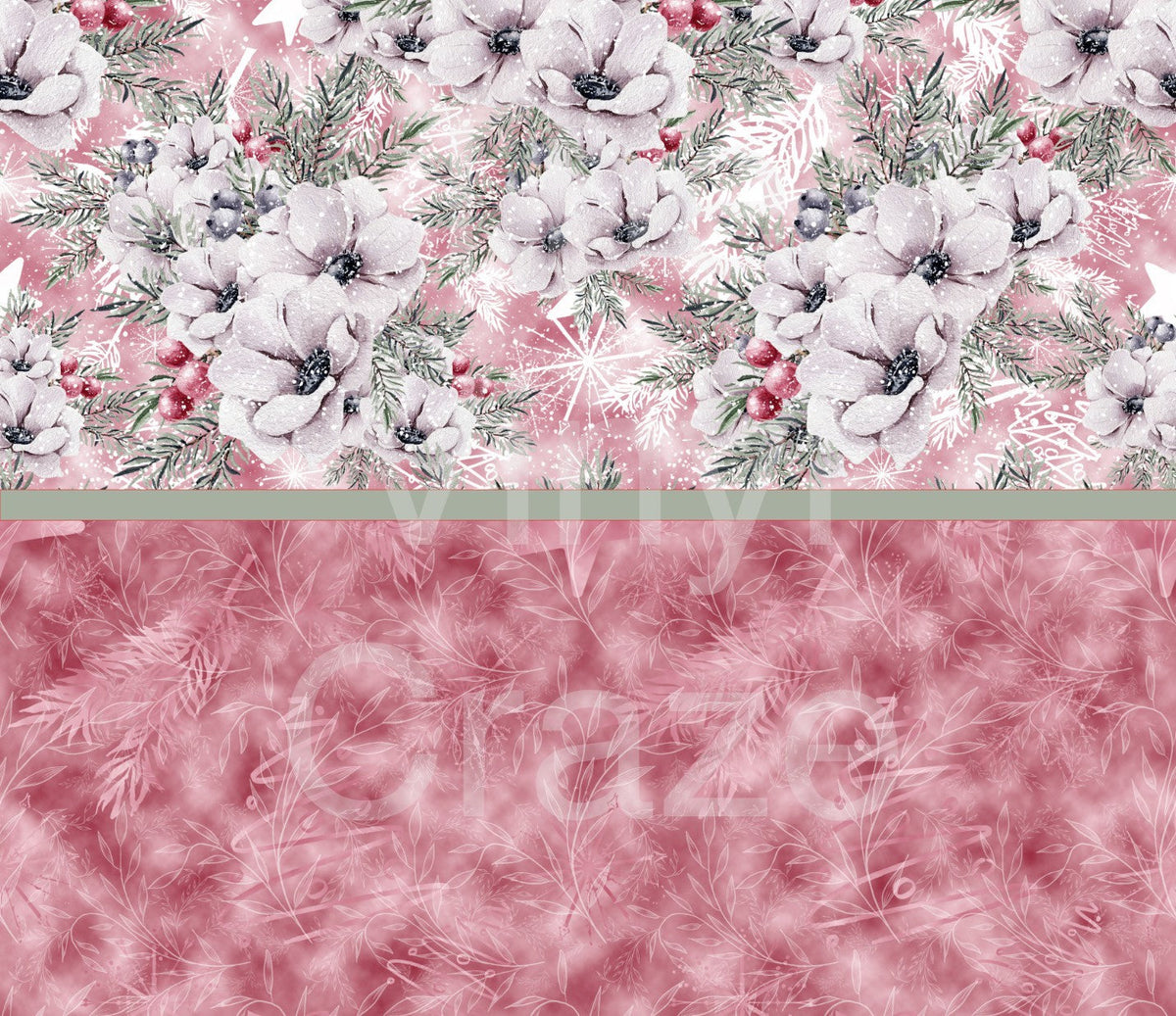 Christmas Blush And Floral Wrap