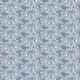 Lace On Blue - Adhesive Vinyl