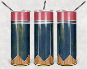 Mens Pencil Blue Green 20 oz Skinny Adhesive Vinyl Wrap