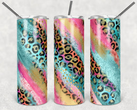 Sherbet Leopard Milky way 20oz wrap