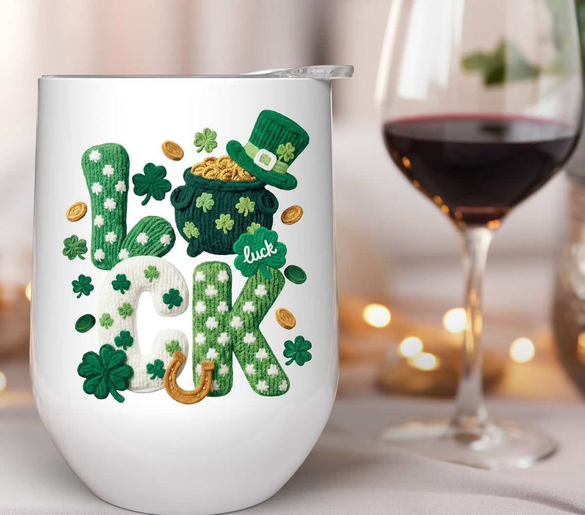 Luck Faux Knit UV DTF Decal
