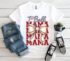 Tball Mama Bow DTF Transfers