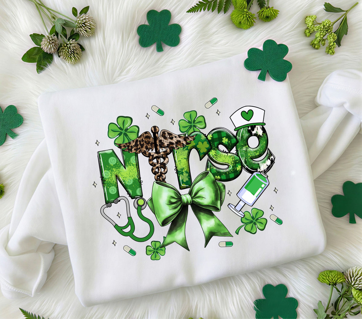 Nurse St. Patrick's DTF Transfers