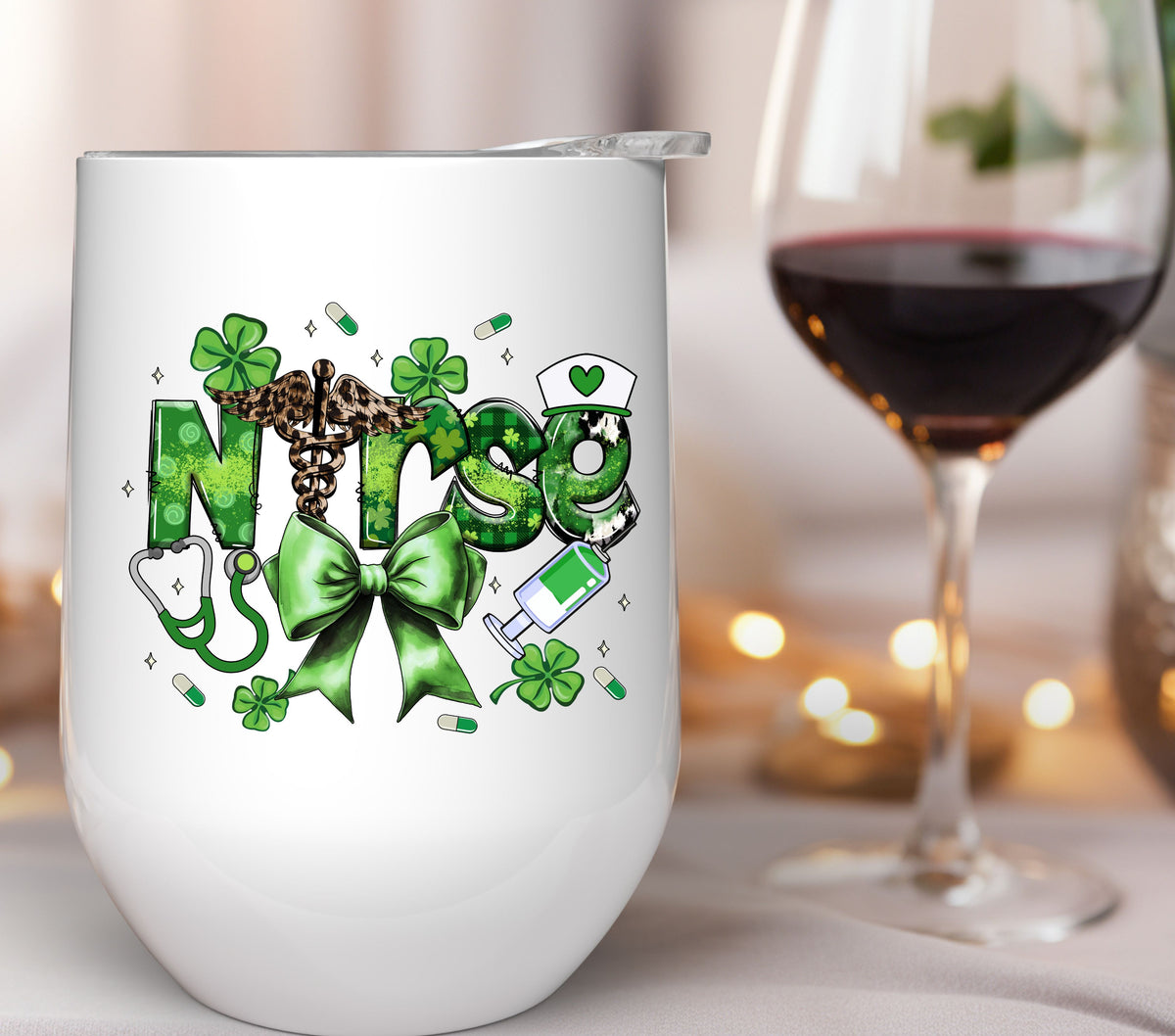 Nurse St. Patrick's UV DTF Decals