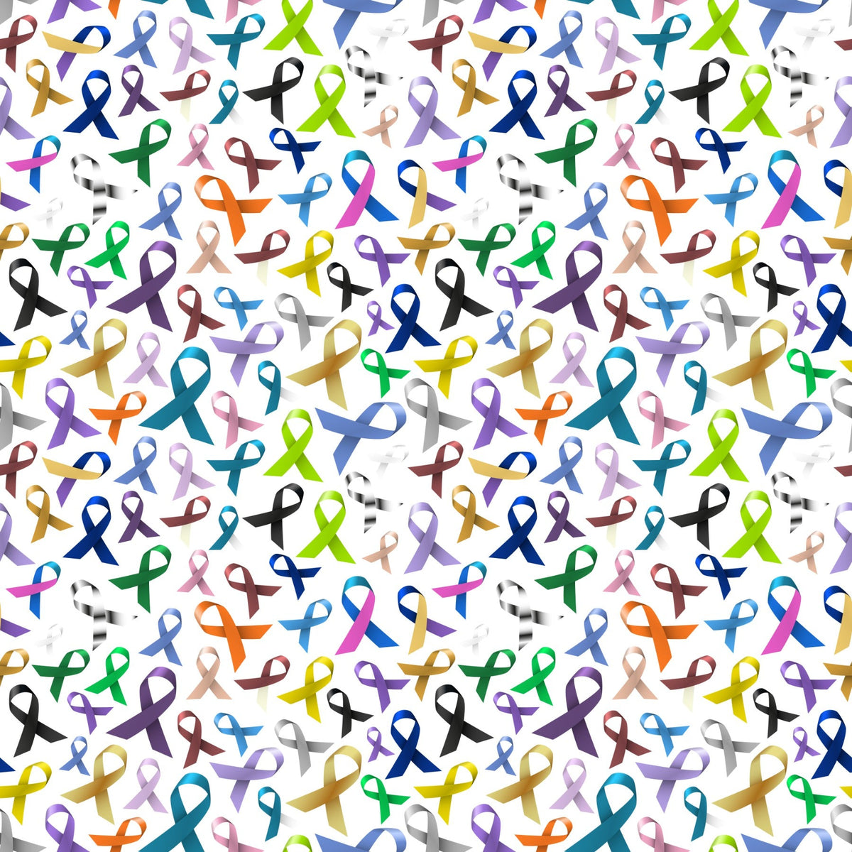 Multi-color Awareness Ribbons - Adhesive Vinyl