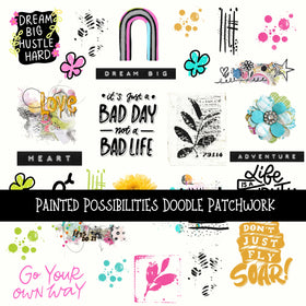 Painted Possibilities  Doodle Patchwork Set