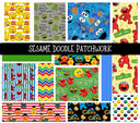 Sesame Doodle Patchwork Set