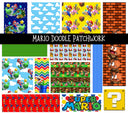 Mario Doodle Patchwork Set