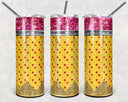 Pencil Apples 20 oz Skinny Adhesive Vinyl Wrap