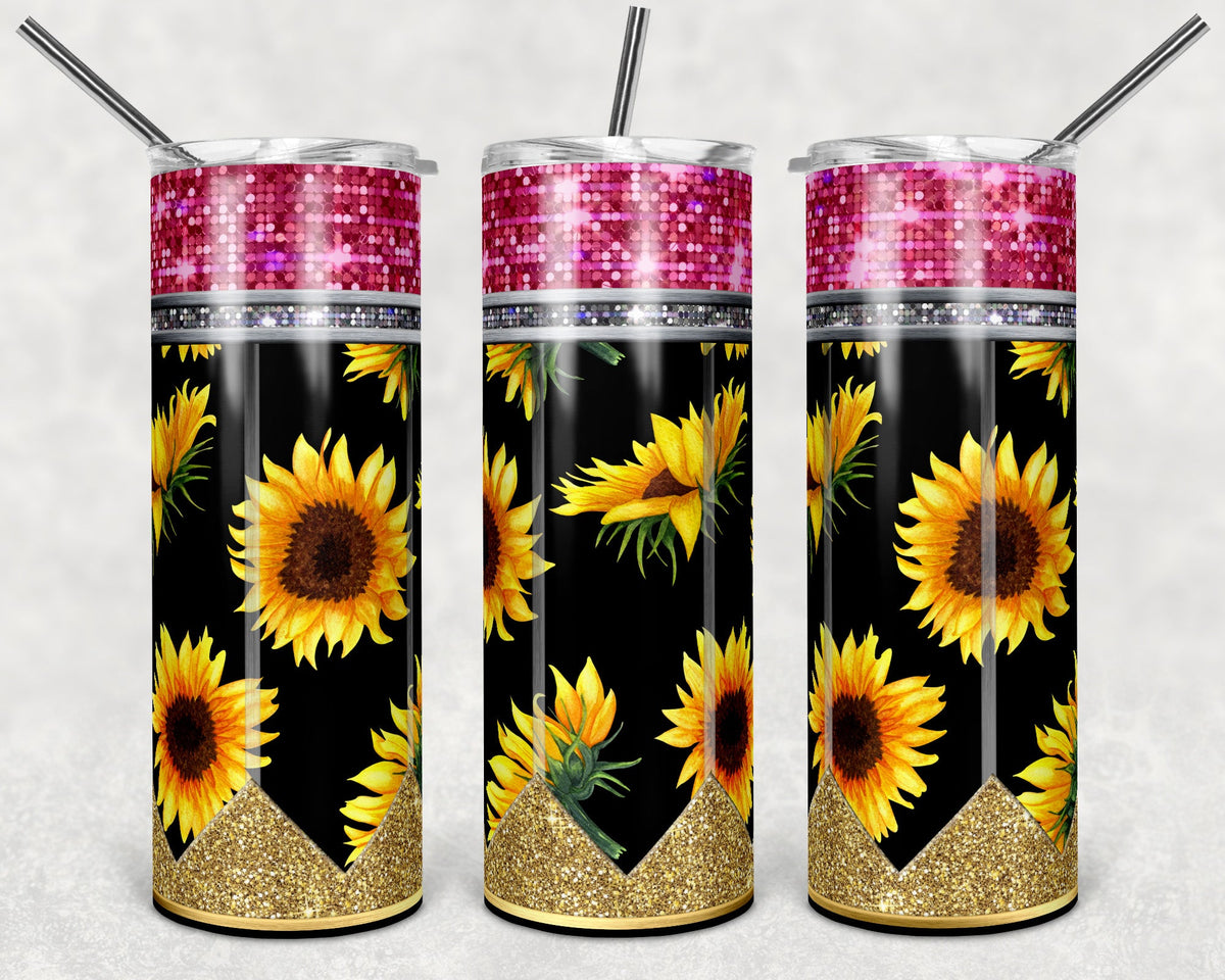 Pencil Bright Sunflower 20 oz Skinny Adhesive Vinyl Wrap