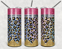 Pencil Pastel Leopard 20 oz Skinny Adhesive Vinyl Wrap