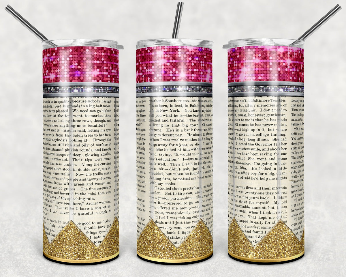 Pencil Writing 20 oz Skinny Adhesive Vinyl Wrap