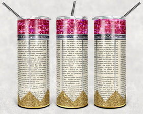 Pencil Writing 20 oz Skinny Adhesive Vinyl Wrap