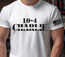 10-4 Charlie- black 2 piece set DTF Transfers