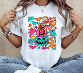 Coquette stacked pumpkins DTF Transfers