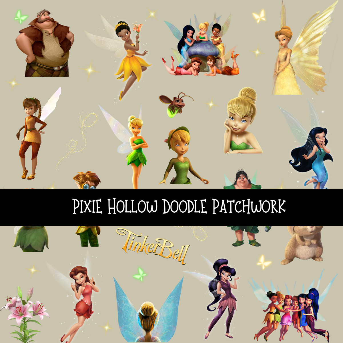 Pixie Hollow Patchwork Set