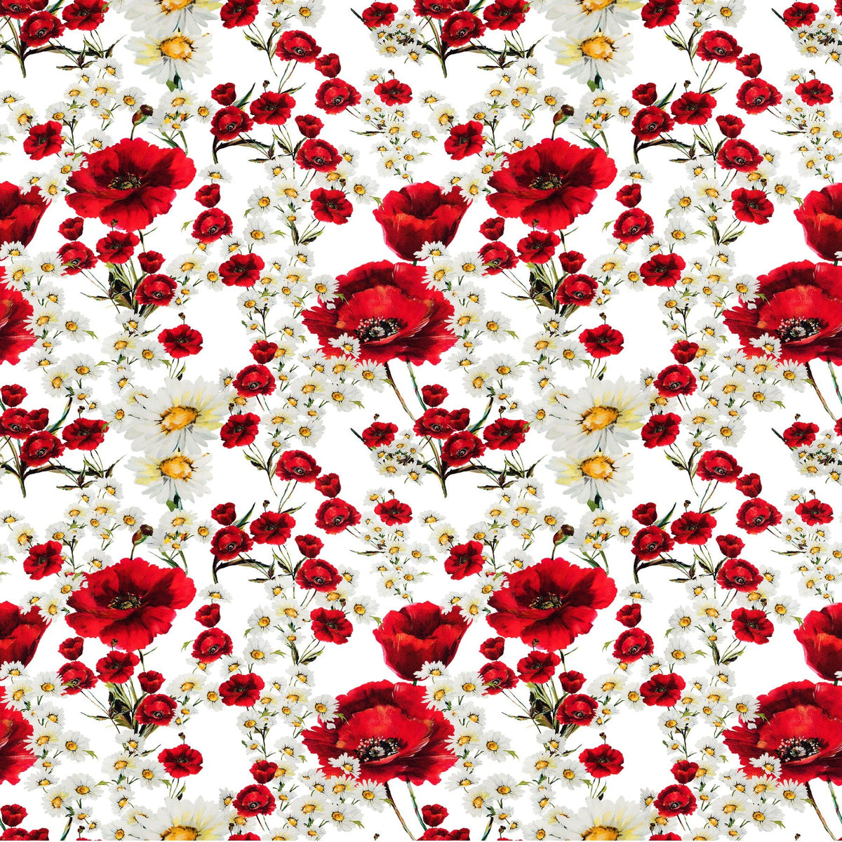 Red Floral - Adhesive Vinyl