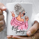 Not Today Girl-Gray  UV DTF Decal