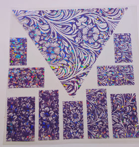 #63 Tooled Vsplit Shattered- available in Pink, Teal and Purple