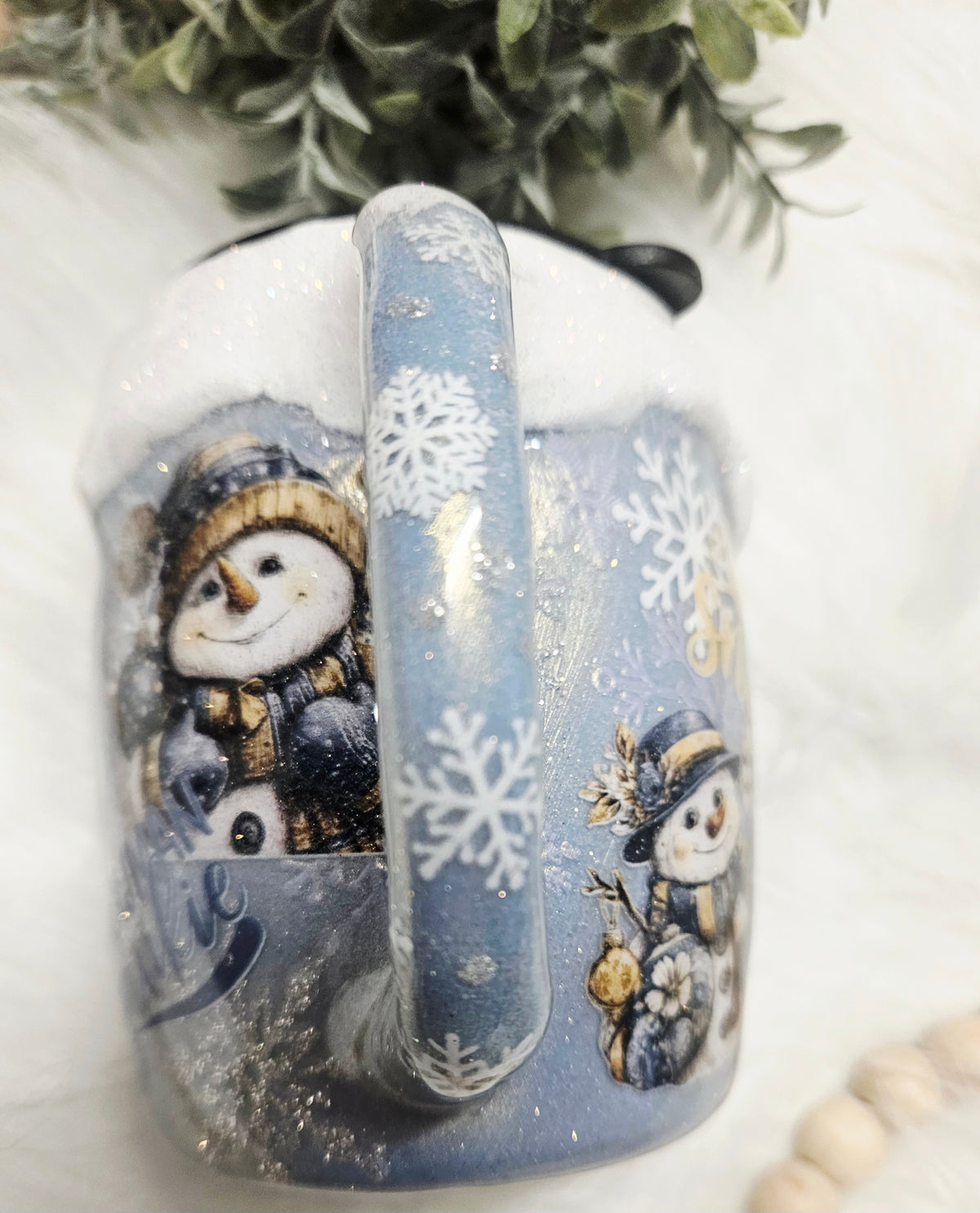 Blue snowman Stainless Coffee Mug