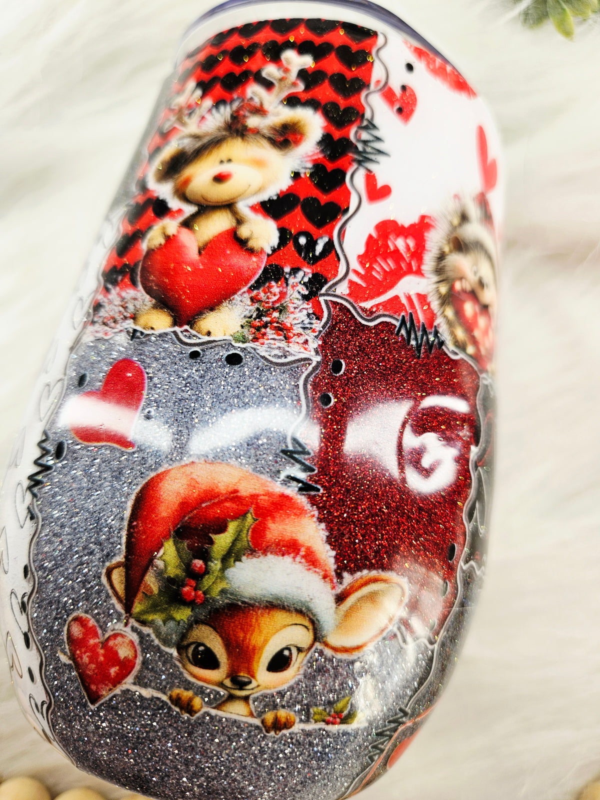 Love Patchwork 15oz wine wine tumbler