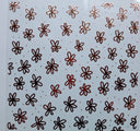 #129 Metallic doodle flowers 3 color options