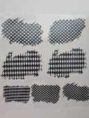 #147 Metallic Harlequin and Checker  patches