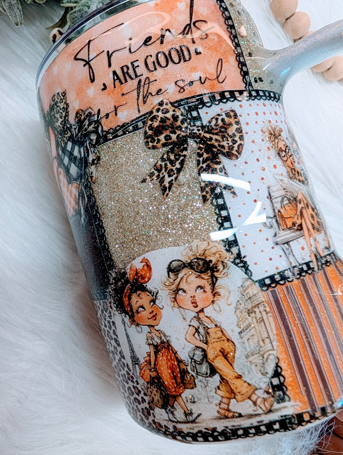 16oz Best Friends  Coffee Mug Stainless steel finished Tumbler