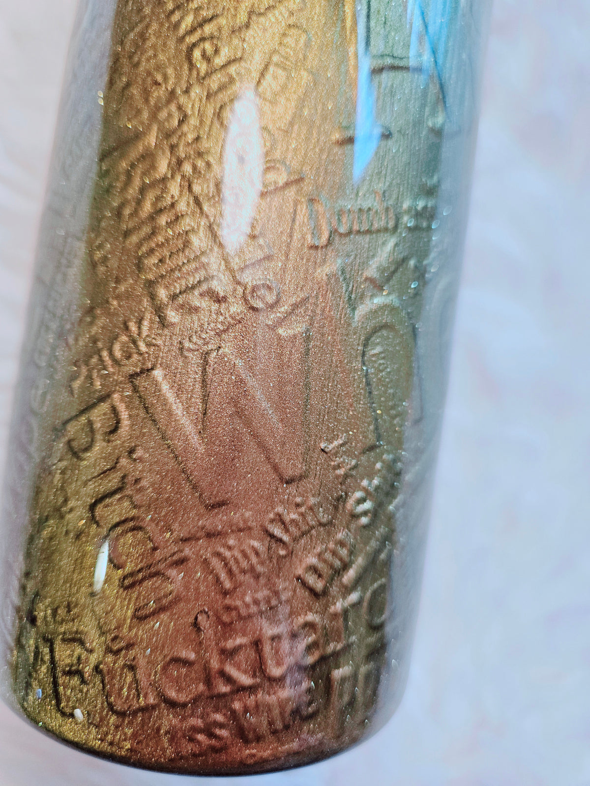 Have the day you deserve tumbler. 20oz skinny tumbler
