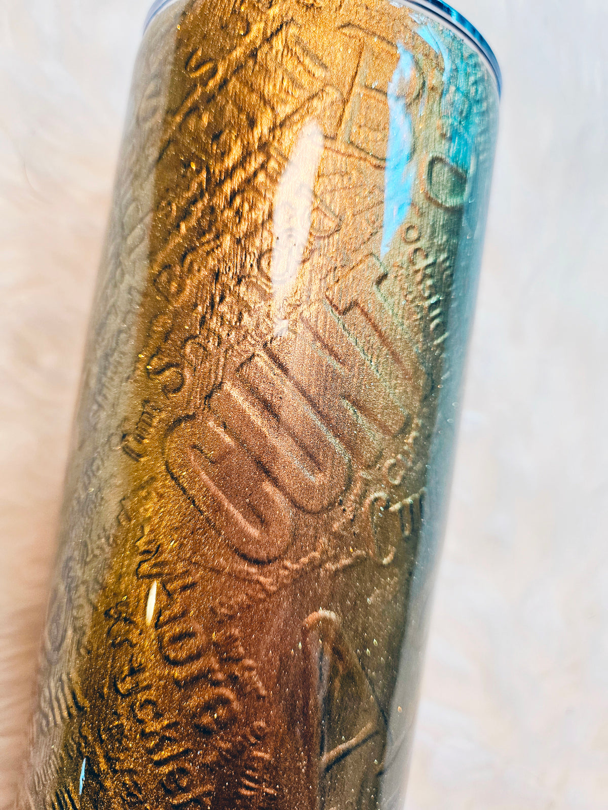 Have the day you deserve tumbler. 20oz skinny tumbler