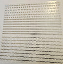 #19 Metallic UV DTF-Doodle Lines- Barbed Wire- available in Gold and Silver