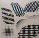 #140 Metallic Harlequin and Dots patches