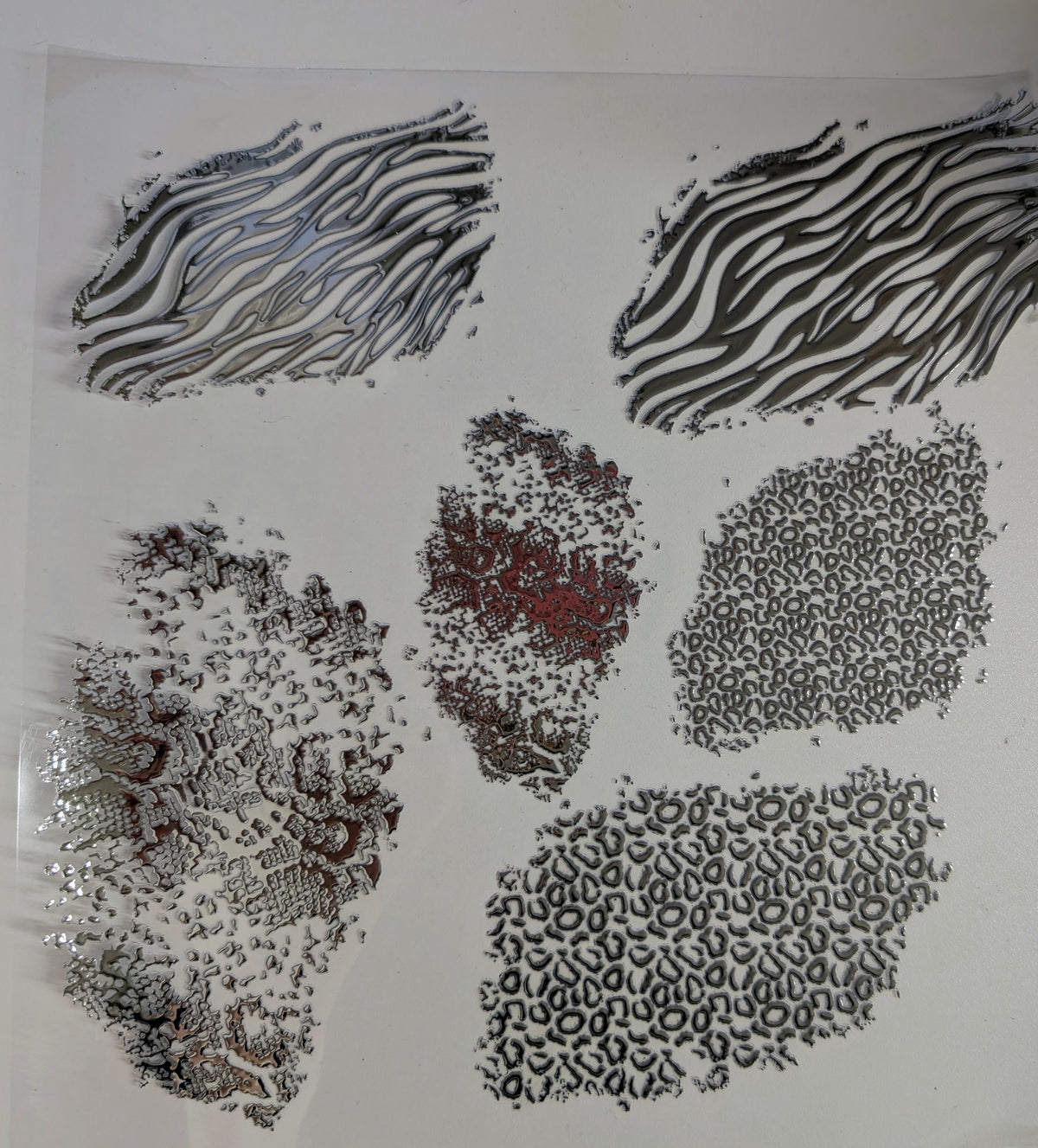 #139 Metallic Leopard and Zebra patches