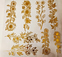 #40 Metallic UV DTF- Floral- available in Gold, Silver