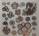#112 Steampunk Cogs Holographic 5 color options