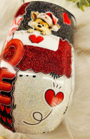 Love Patchwork 15oz wine wine tumbler