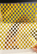 #3 Metallic UV DTF- Checkered- available in Gold and Silver