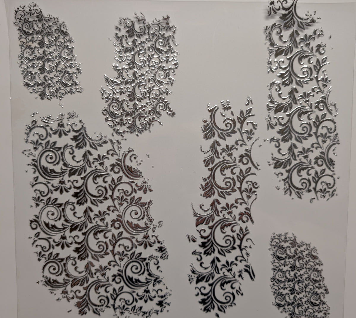 #133 tooled leather patches Metalliic 3 color options (Copy)