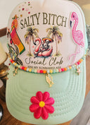 Salty Bitch Soxial Club finished trucker hat