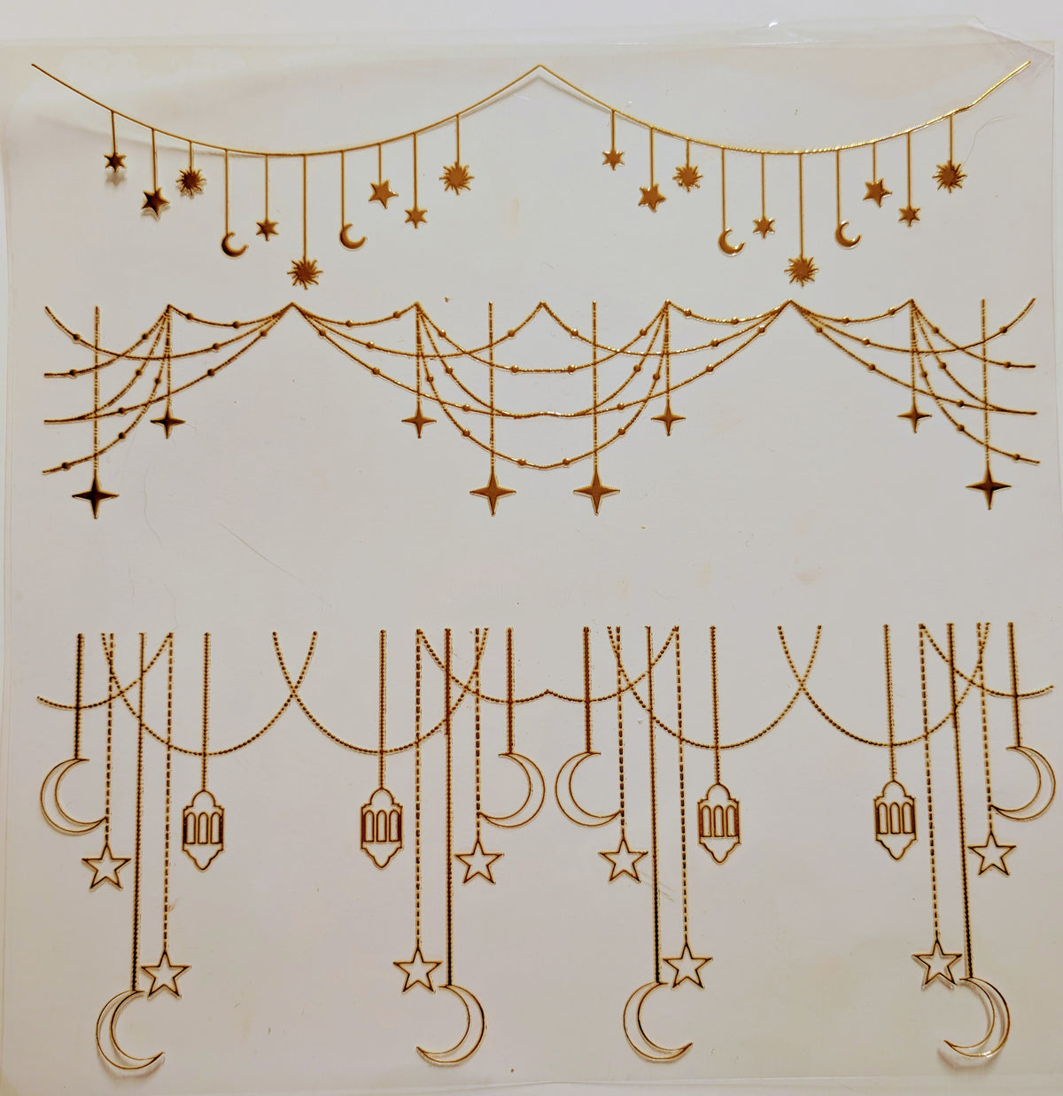 #124 Metallic and Holographic Celestial Garland  5 colors Options