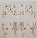 #124 Metallic and Holographic Celestial Garland  5 colors Options
